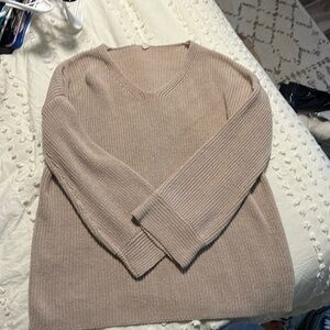 Pink blush maternity sweater